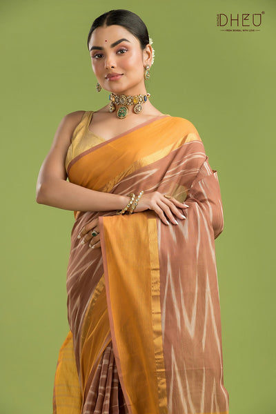 Exclusive Ikkat Cotton Saree