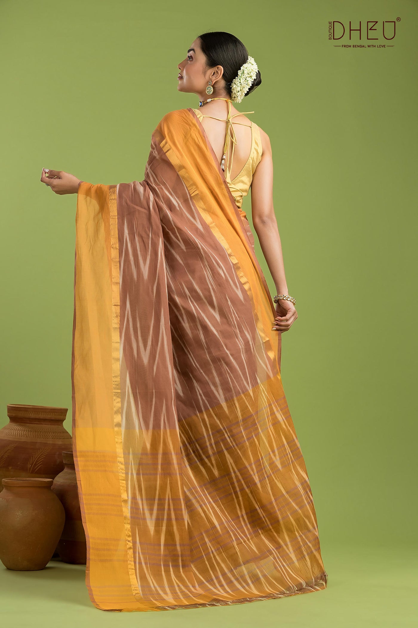 Exclusive Ikkat Cotton Saree