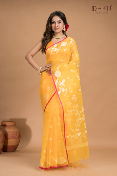 Designer Muslin Jamdani Saree