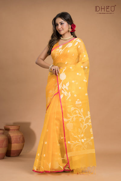Designer Muslin Jamdani Saree