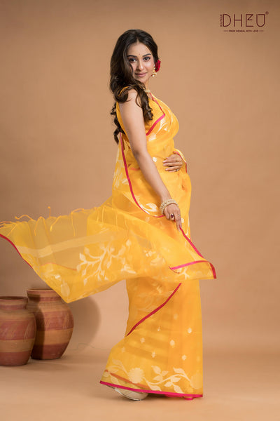 Designer Muslin Jamdani Saree