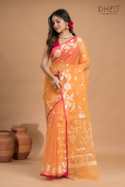 Designer Muslin Jamdani Saree