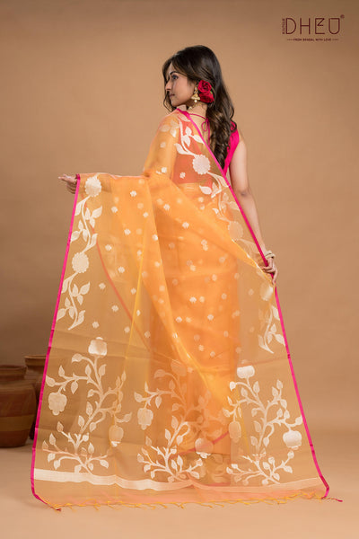 Designer Muslin Jamdani Saree