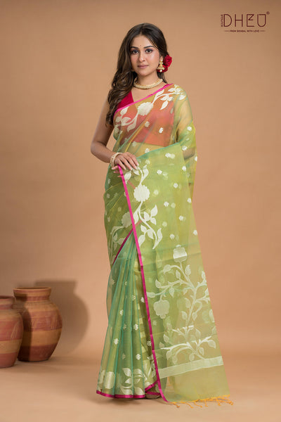 Designer Muslin Jamdani Saree
