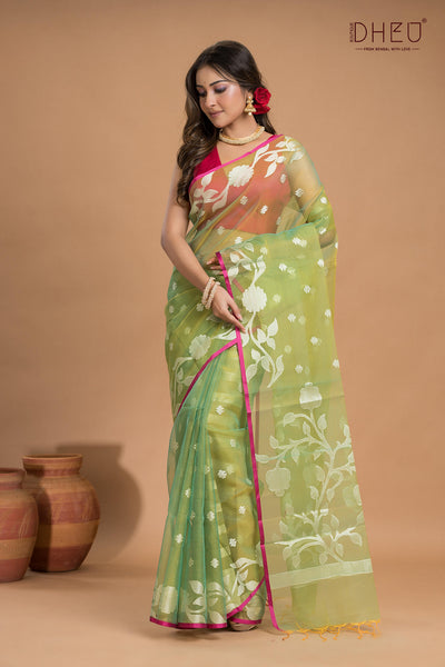Designer Muslin Jamdani Saree