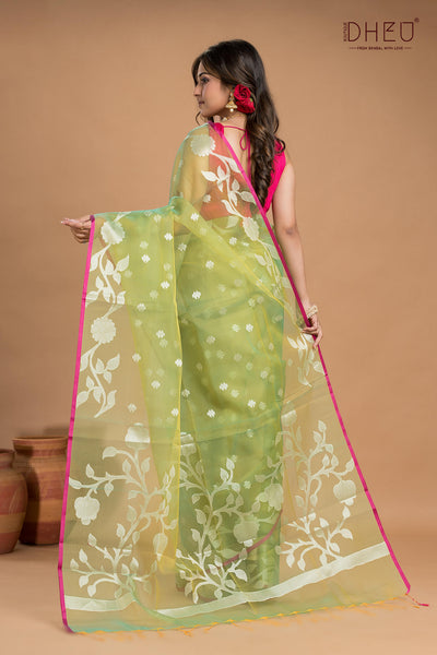 Designer Muslin Jamdani Saree