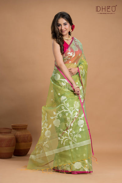 Designer Muslin Jamdani Saree