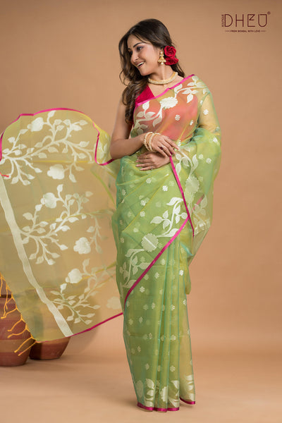 Designer Muslin Jamdani Saree