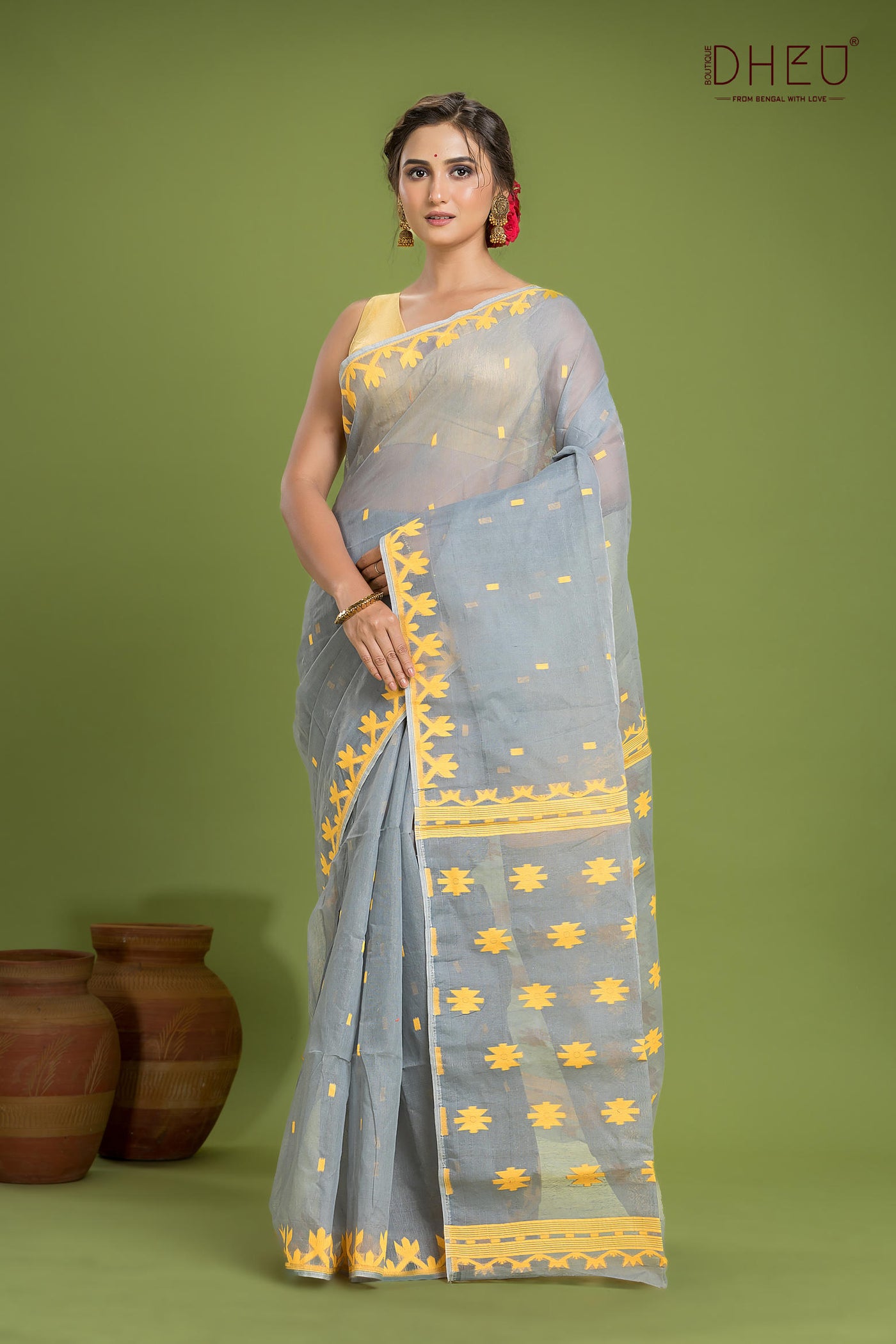 Hard Jamdani Saree
