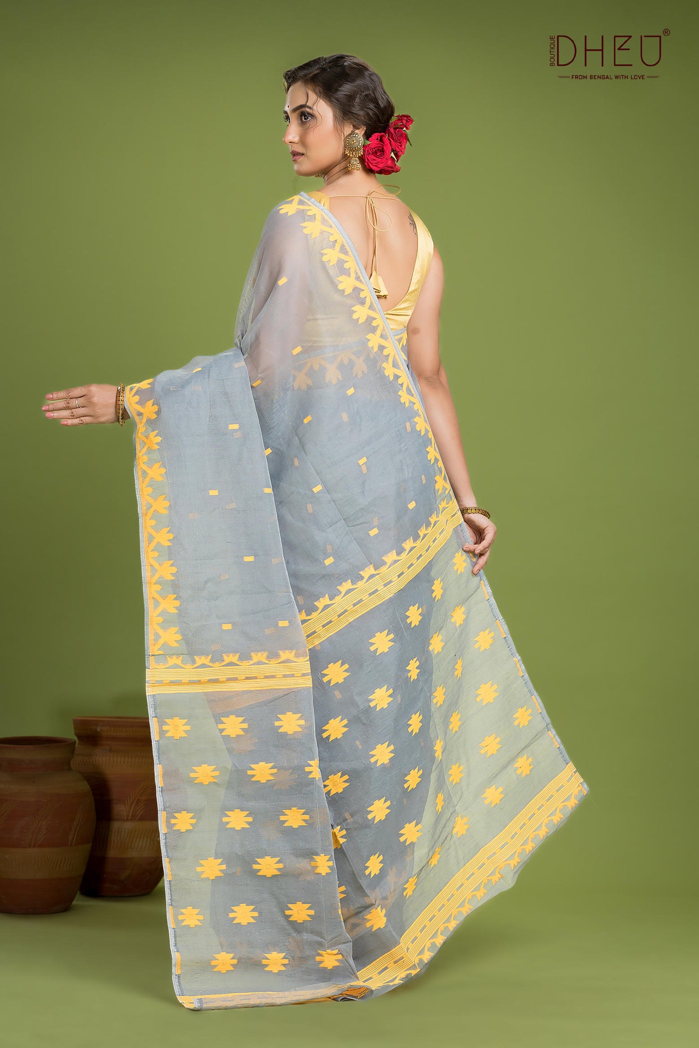 Hard Jamdani Saree