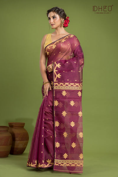 Hard Jamdani Saree