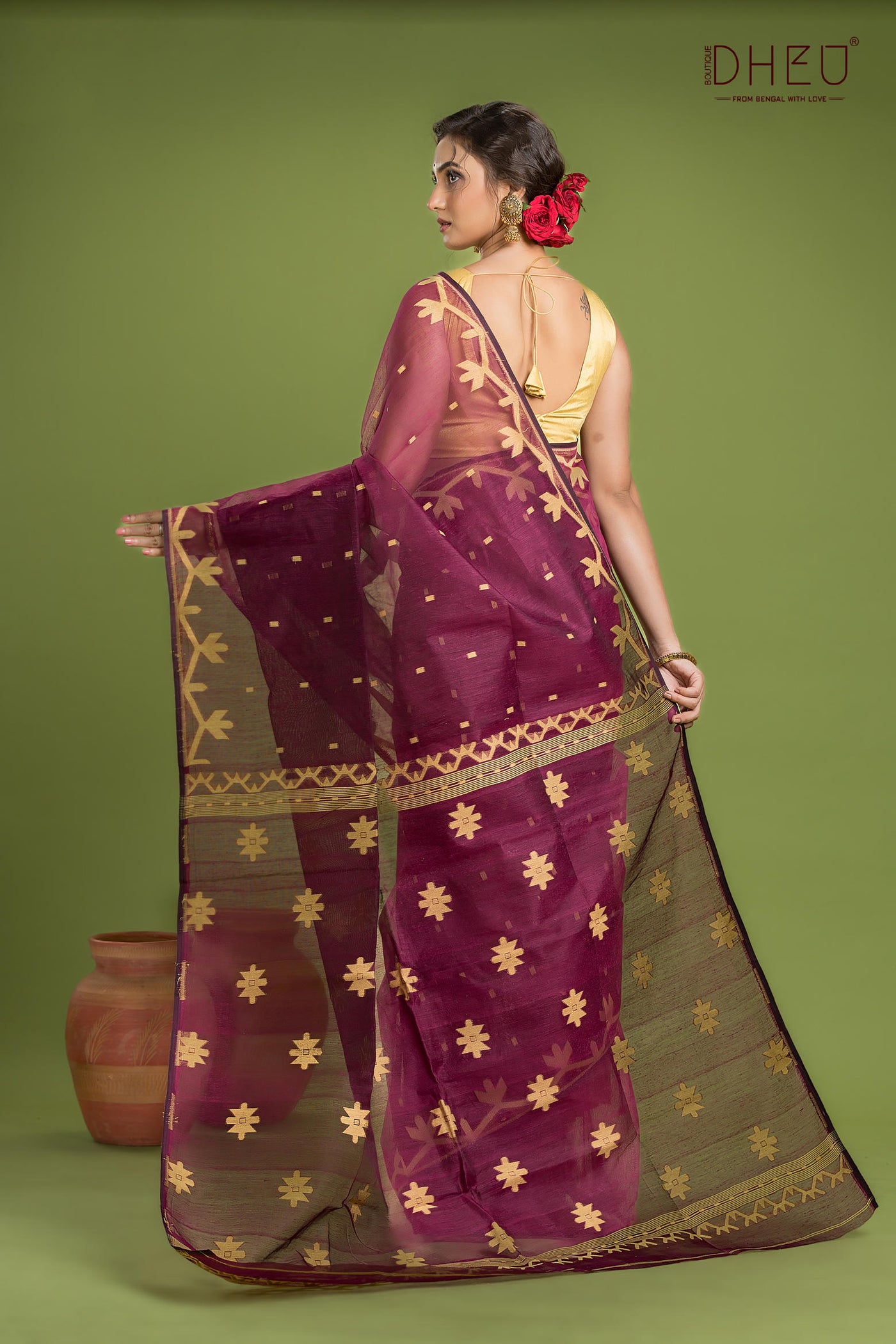 Hard Jamdani Saree