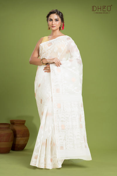 Hard Jamdani Saree