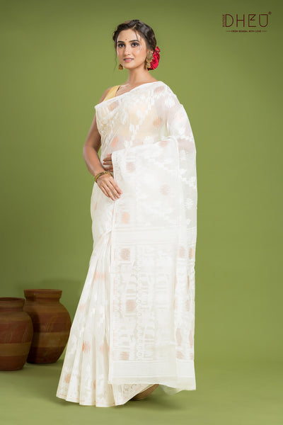 Hard Jamdani Saree