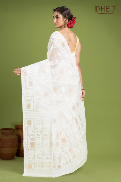 Hard Jamdani Saree