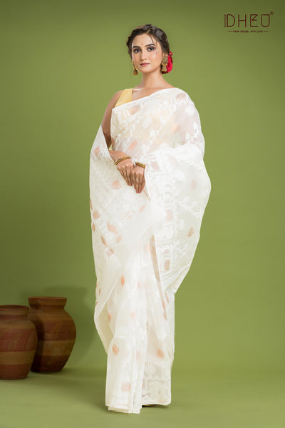 Hard Jamdani Saree