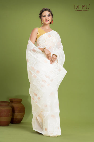 Hard Jamdani Saree
