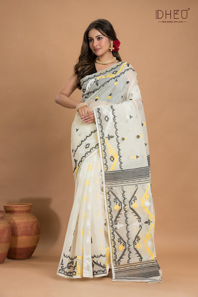 Hard Jamdani Saree