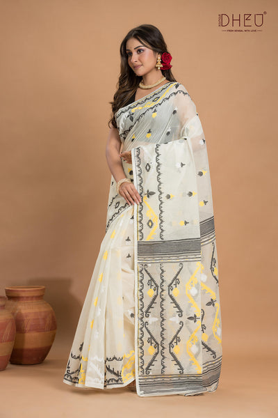 Hard Jamdani Saree