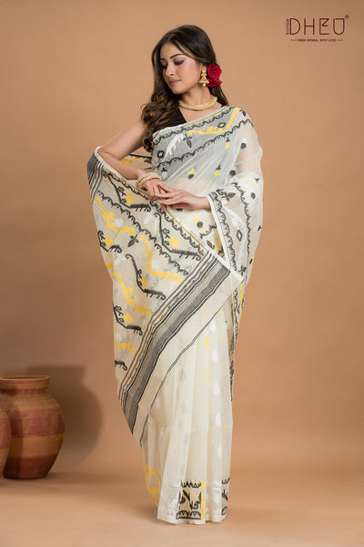 Hard Jamdani Saree