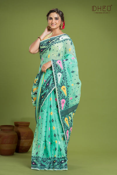 Hard Jamdani Saree