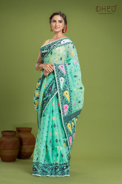 Hard Jamdani Saree
