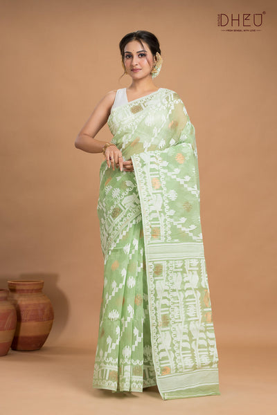 Hard Jamdani Saree