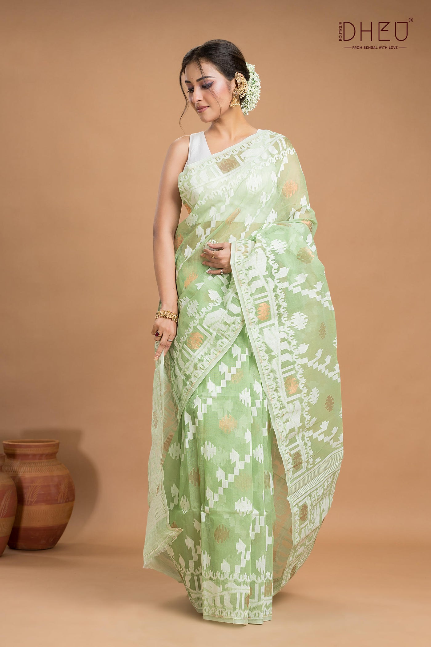 Hard Jamdani Saree