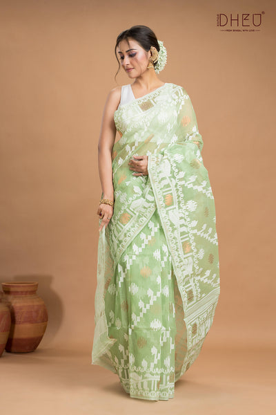 Hard Jamdani Saree