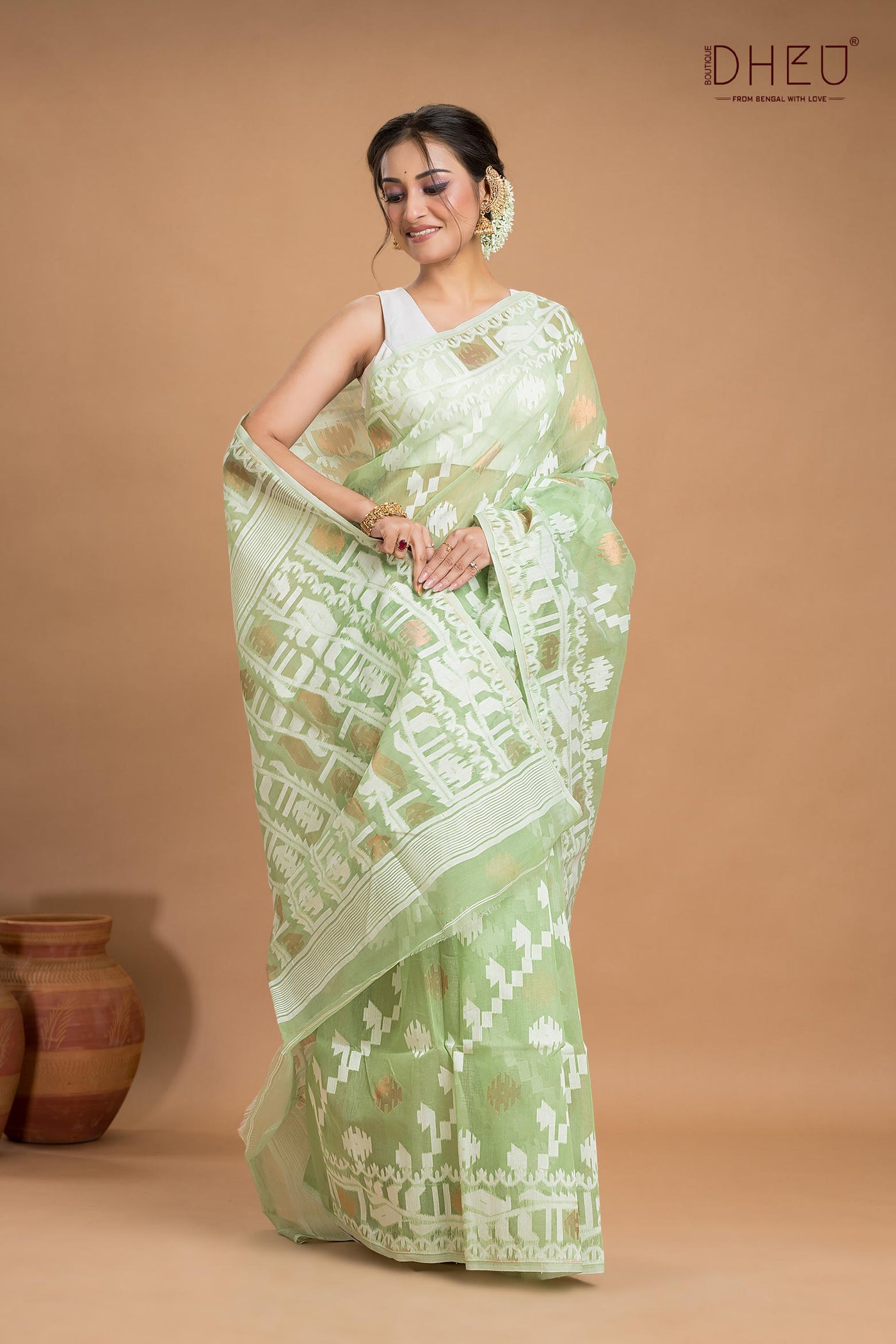 Hard Jamdani Saree