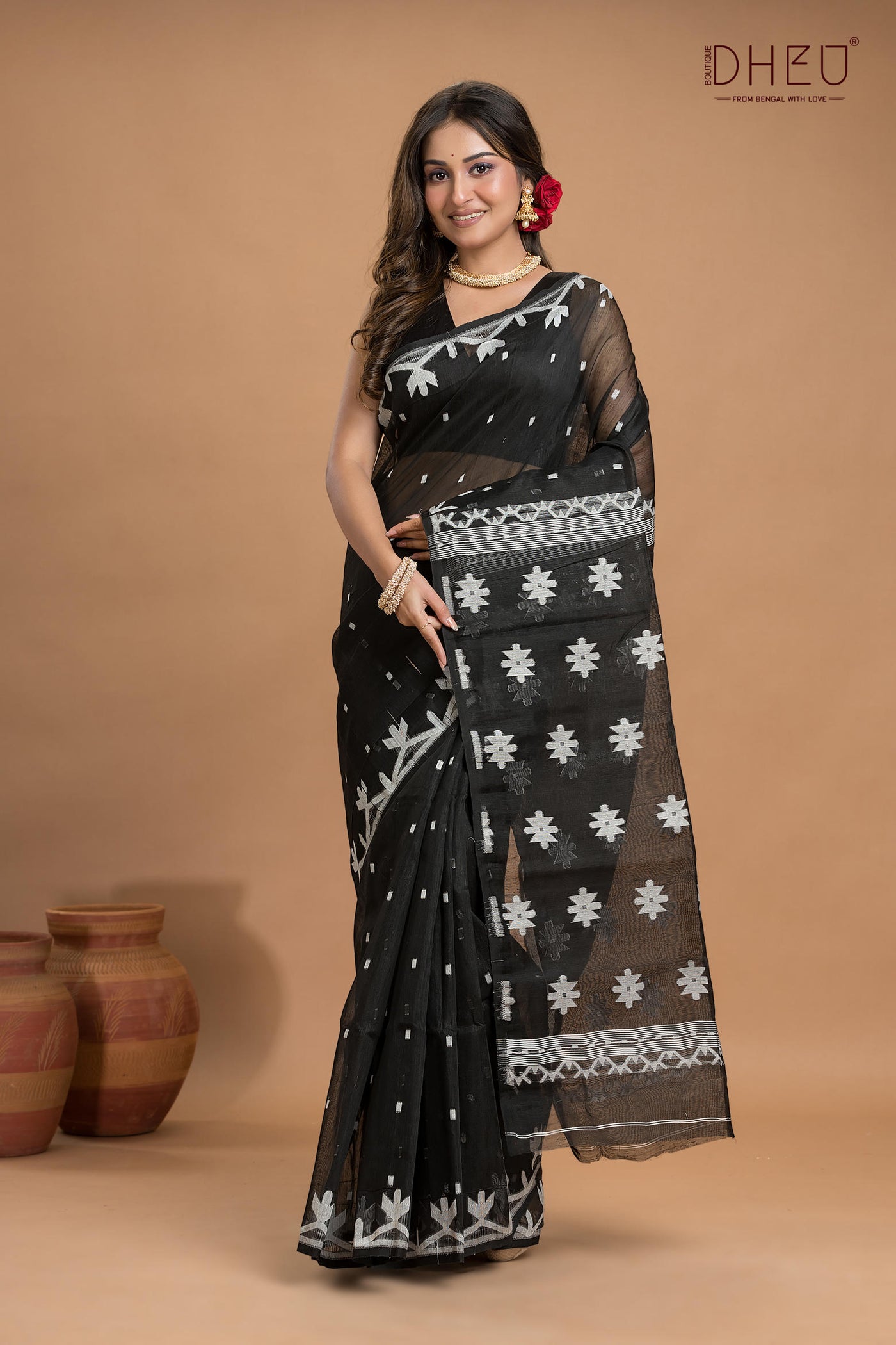 Hard Jamdani Saree