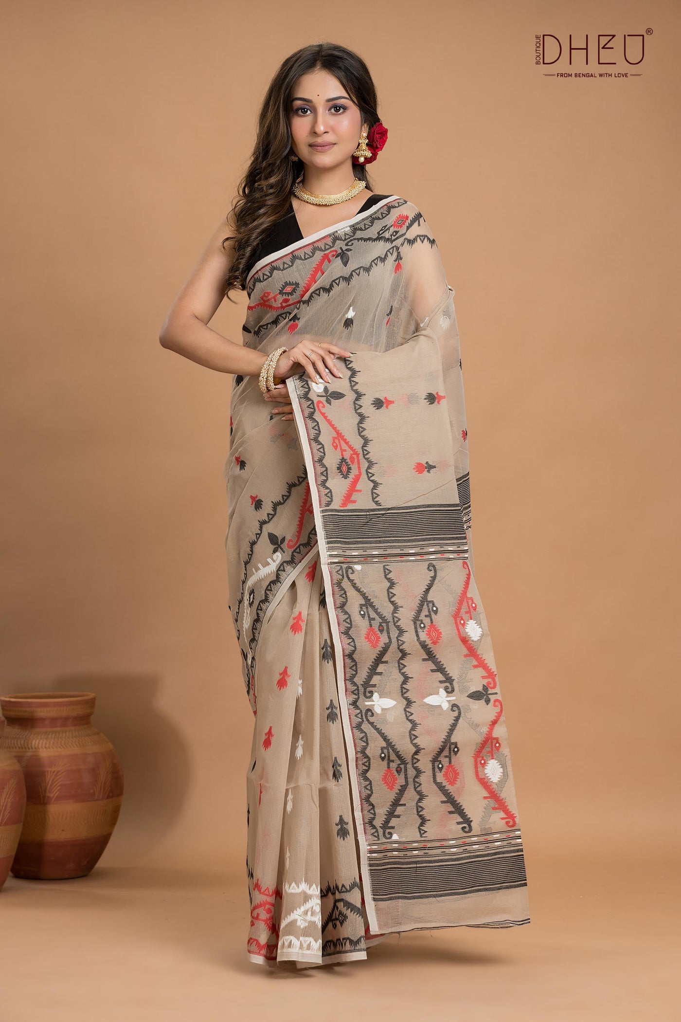 Hard Jamdani Saree