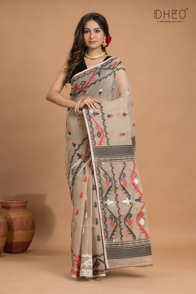 Hard Jamdani Saree