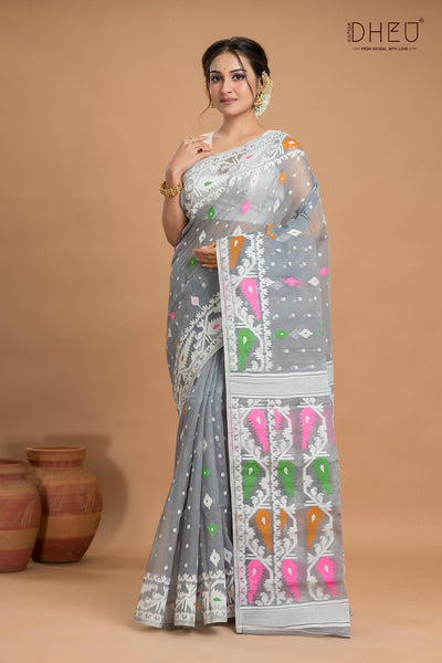 Hard Jamdani Saree