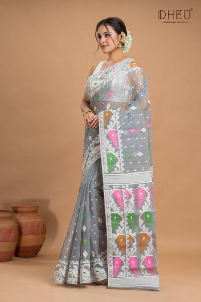 Hard Jamdani Saree