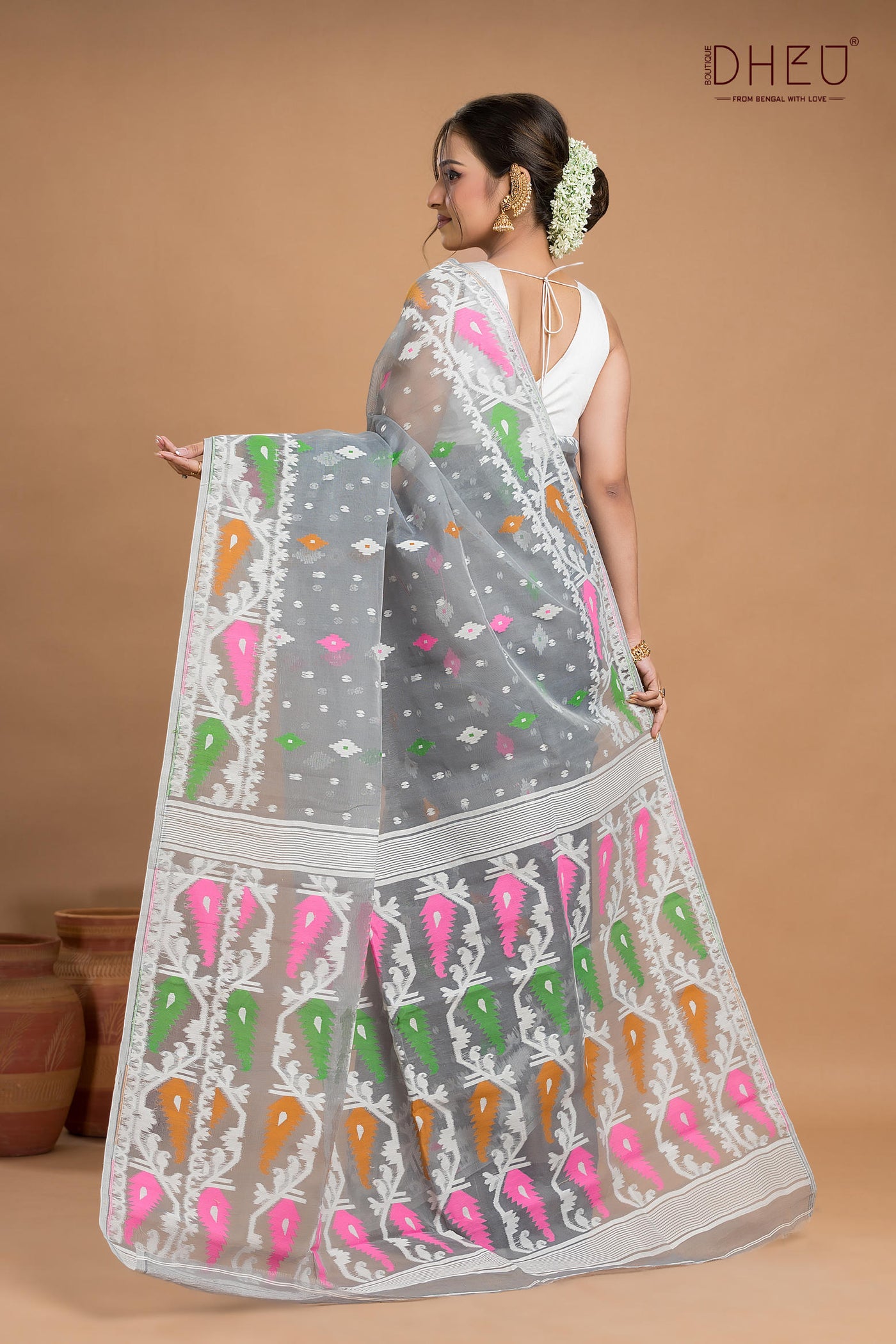 Hard Jamdani Saree