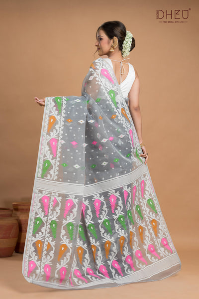 Hard Jamdani Saree