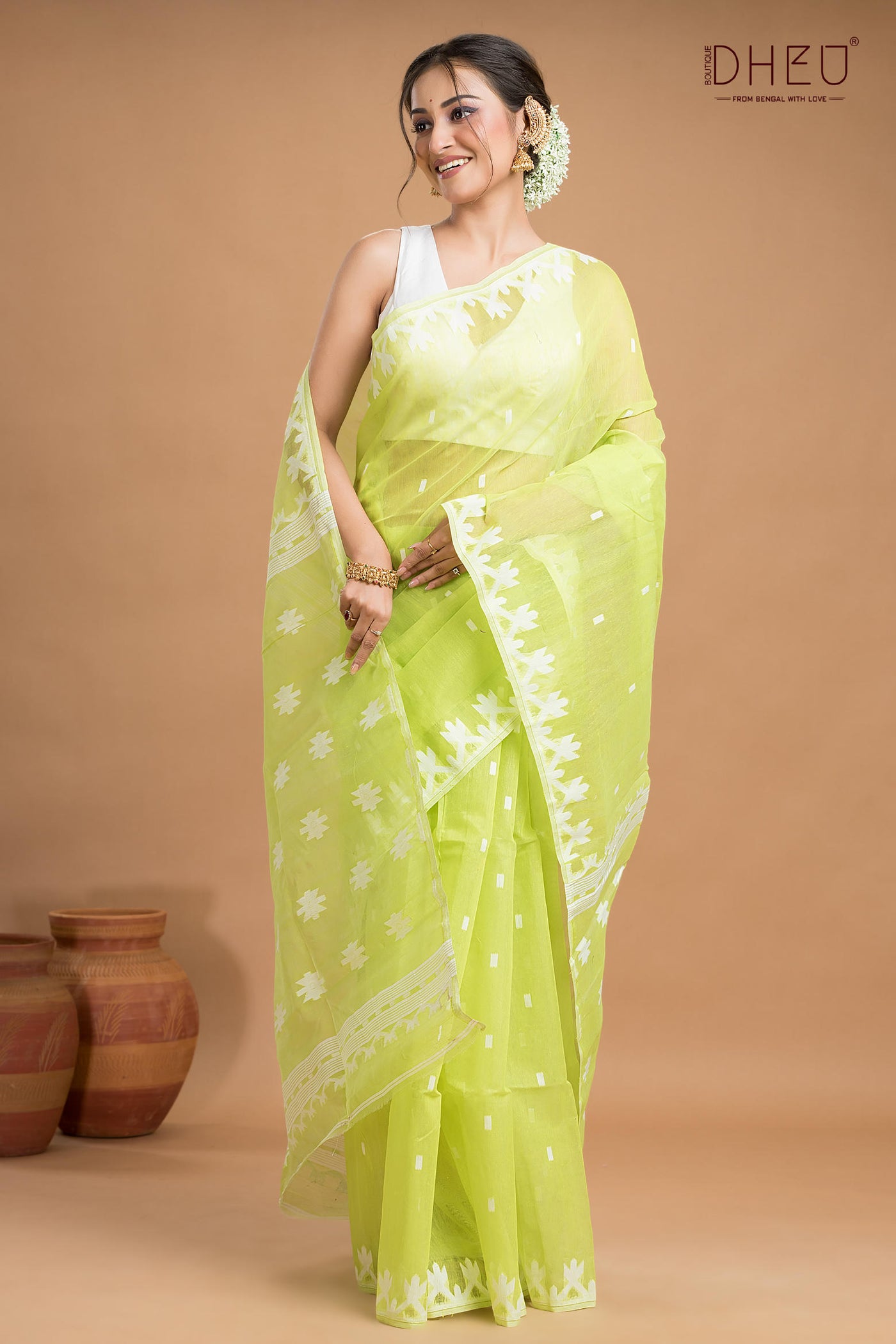 Hard Jamdani Saree