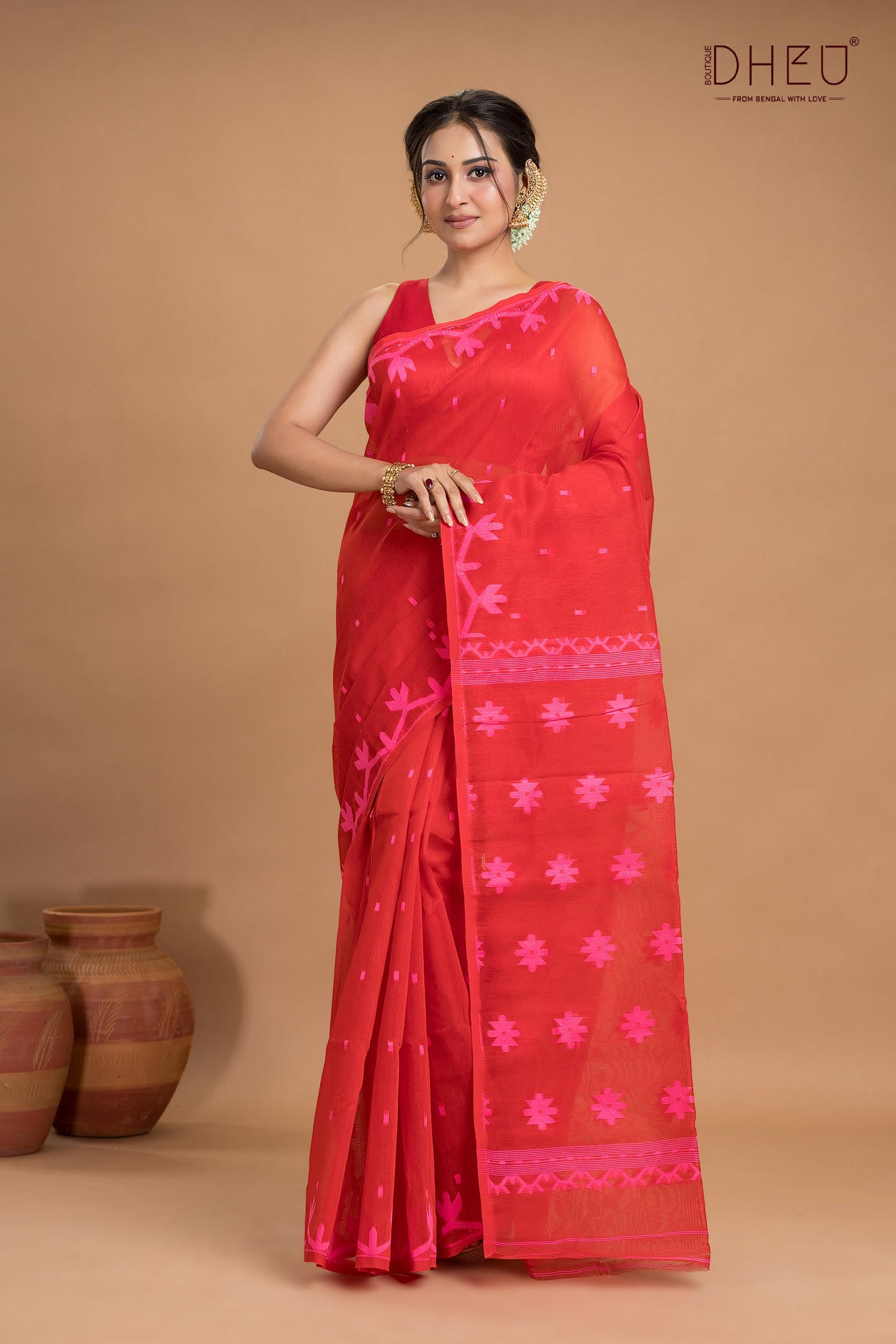 Hard Jamdani Saree