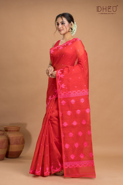 Hard Jamdani Saree