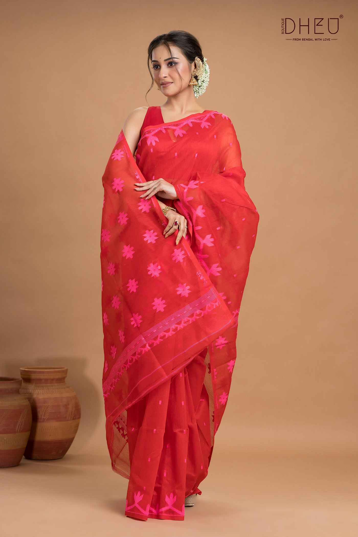 Hard Jamdani Saree