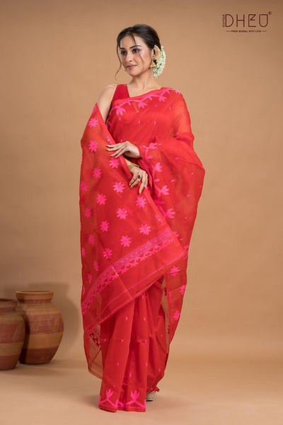 Hard Jamdani Saree