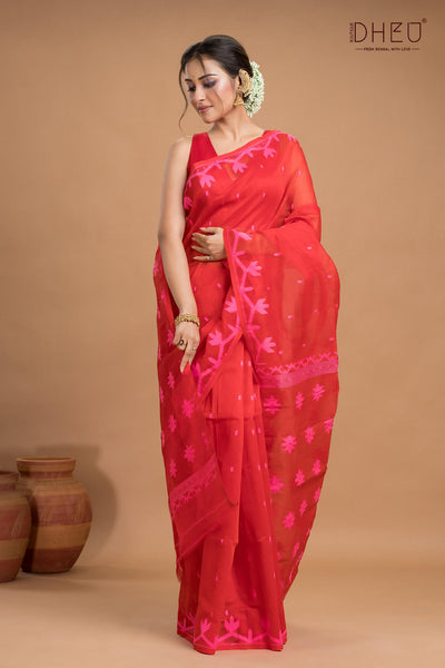 Hard Jamdani Saree