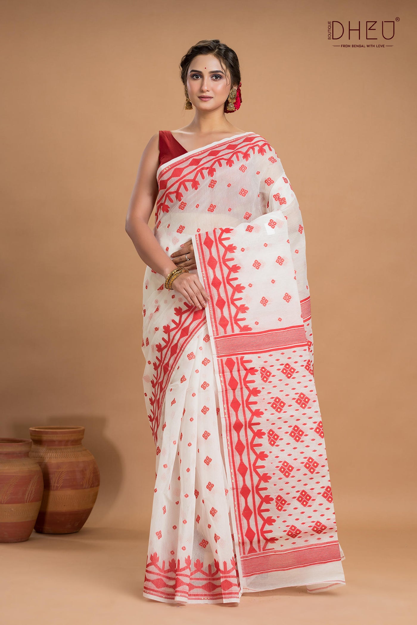 Hard Jamdani Saree