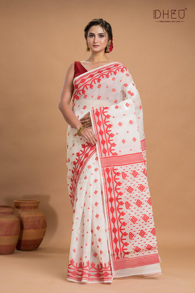 Hard Jamdani Saree
