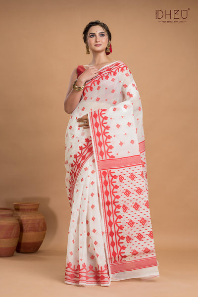 Hard Jamdani Saree