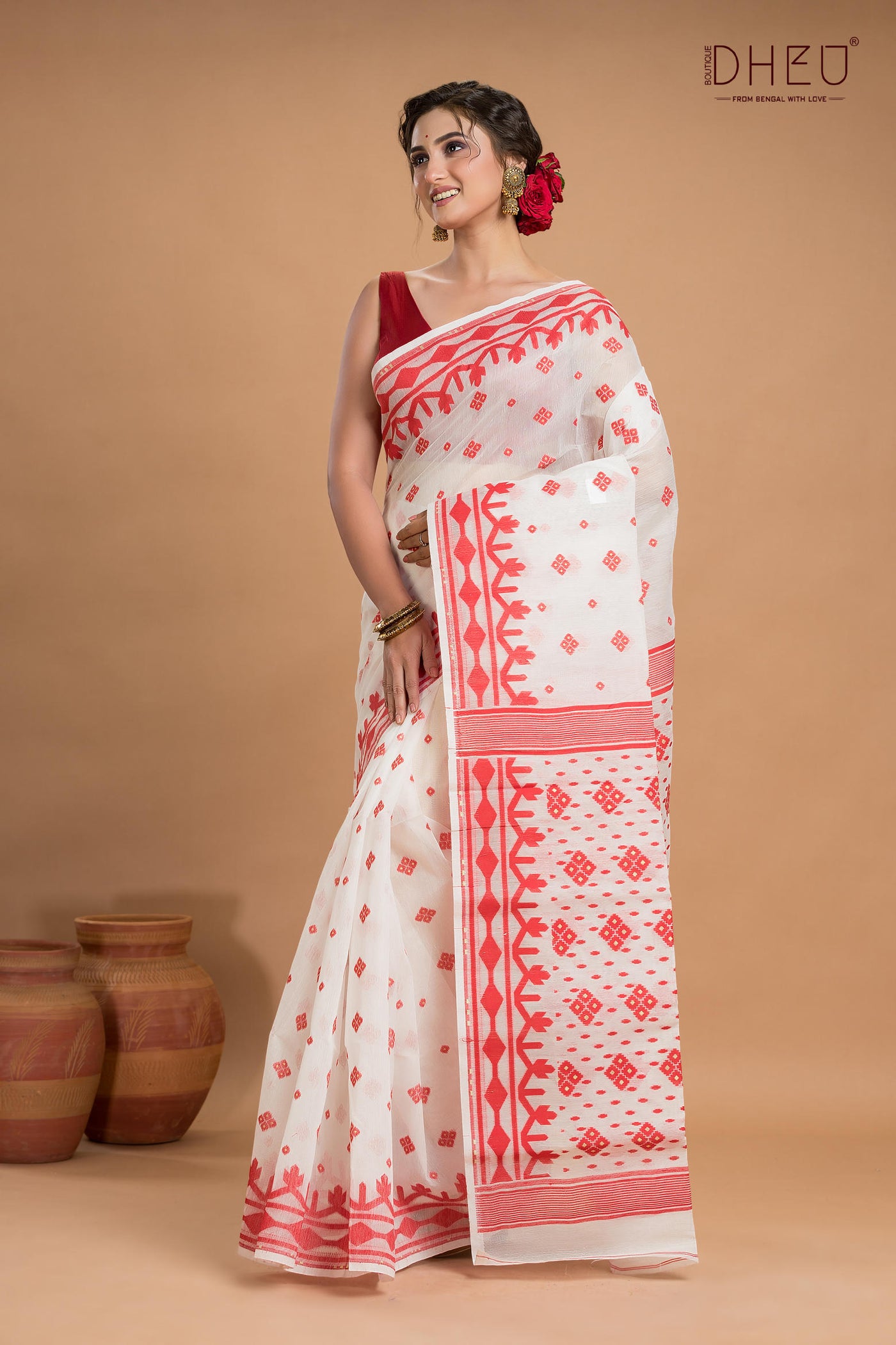 Hard Jamdani Saree