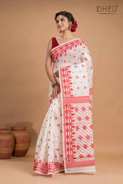Hard Jamdani Saree
