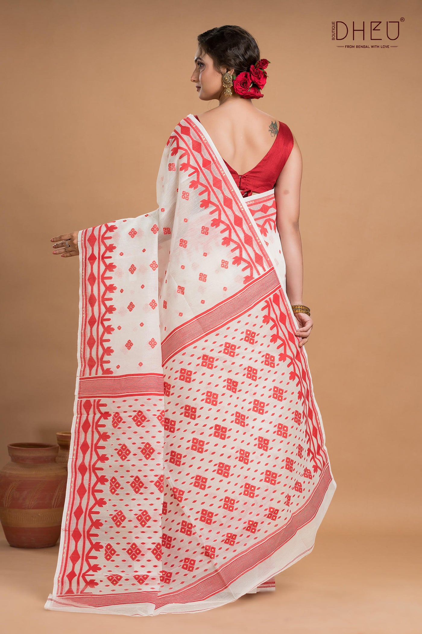 Hard Jamdani Saree