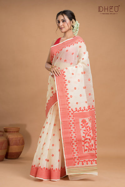 Hard Jamdani Saree